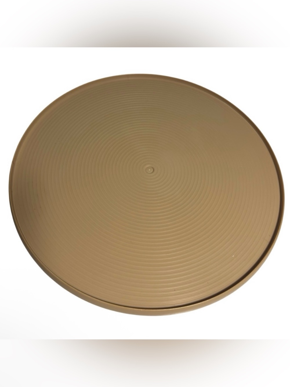 LAZY SUSAN BEE Plastics Its A Honey Spice Turntable Spinner Tan 15.5” LIKE NEW